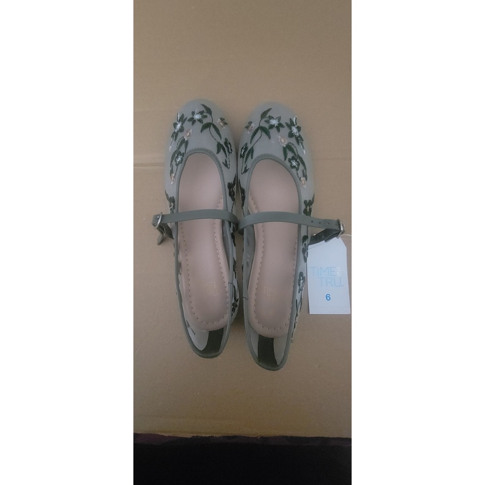 Memory Form Floral‎ Mesh MJ Slip-on Shoes Size 6
